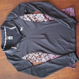 PiNK 3/4 zip pull over size medium